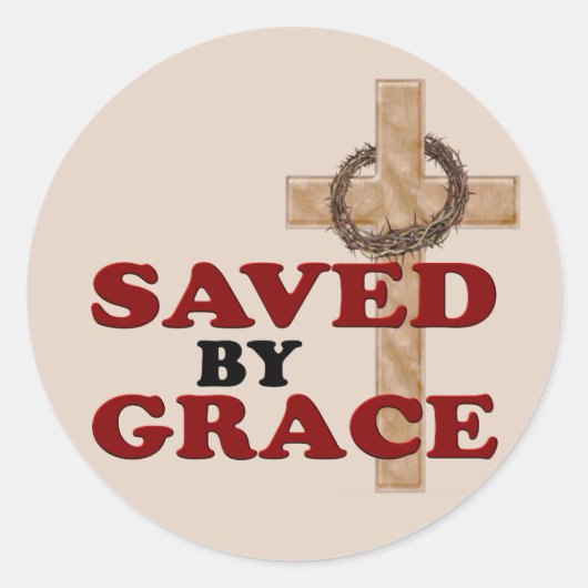 OPGESLAGEN PER GRACE RONDE STICKER (Voorkant)