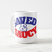 Opgeslagen & Saucy Koffiemok (Voorkant links)