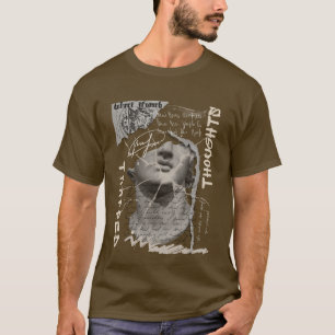 Opgesloten in Thoughts Streetwear Esthetisch Gra T-shirt