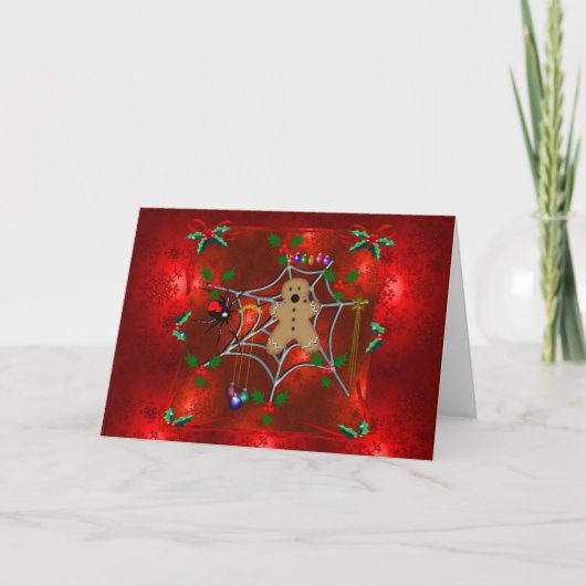 Opgesloten Peperkoek Feestdagen Kaart (Voorkant)