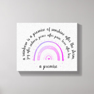Opgespannen Canvasprint - Een Belofte Canvas Afdruk