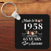 Opgesteld in 1958, beperkte uitgave, 65 jaar sleutelhanger (Voorkant)