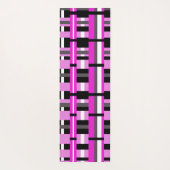Opgesteld in roze, zwart en grijs yogamat (Achterkant)