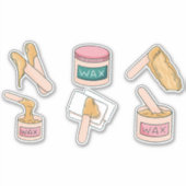 OPGESTELDE WAXELEMENTEN STICKER (Voorkant)