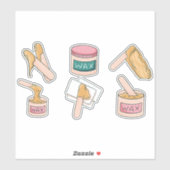 OPGESTELDE WAXELEMENTEN STICKER (Vel)