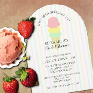 Opgetrokken Ice Cream-Vrijgezellenfeest Kaart