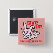 Opgeven Vierkante Button 5,1 Cm (Voorkant /achterkant)