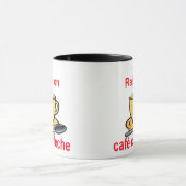 opgevoed in café con leche mok (Midden)