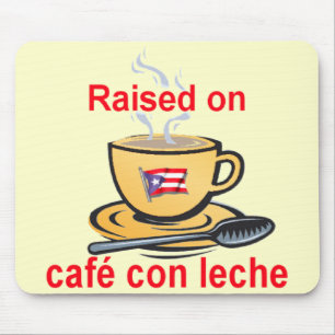 opgevoed in café con leche muismat