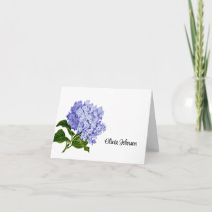 Opgevouwen briefkaarten met eigen naam
