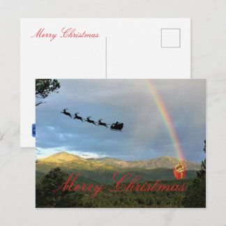 Opgevouwen Kerstkaart Briefkaart