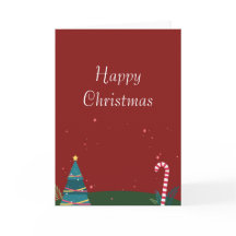 Opgevouwen Kerstkaart