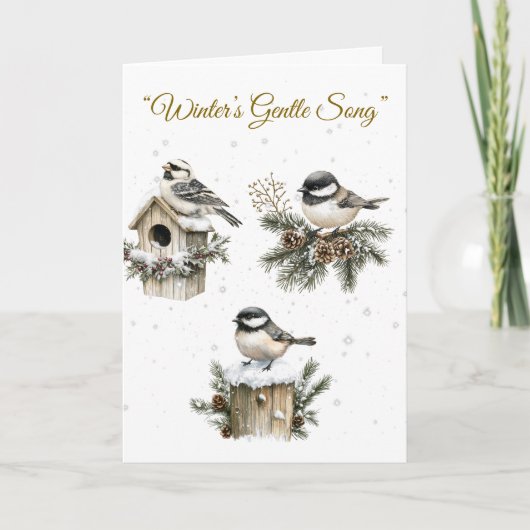 Opgevouwen Kerstkaart-Victoriaanse Pracht Kaart (Voorkant)