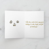 Opgevouwen Kerstkaart-Victoriaanse Pracht Kaart (Binnen)