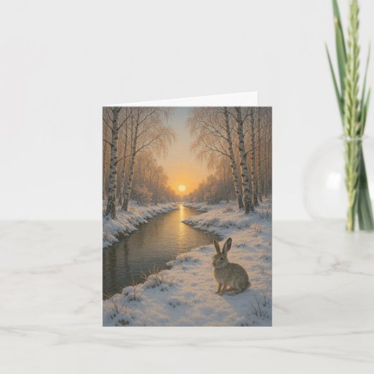 Opgevouwen Nieuwjaarskaart  Feestdagen Kaart (Voorkant)