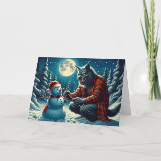 Opgevouwen wenskaart kaart (Voorkant)