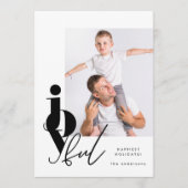 OPGEWEKT | Ontwerper Script Multi Photo Modern Feestdagenkaart (Voorkant)