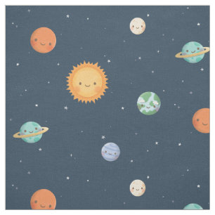 Opgewekte Zon en Planeten Ruimtema Thema Stof