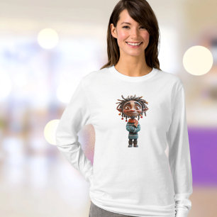 Opgewonden tiener kerst elf vrouwen T-shirt