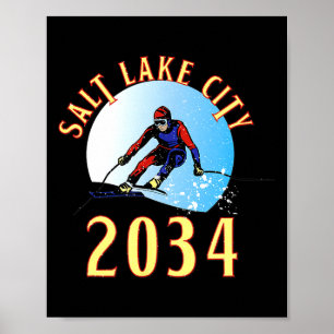 Opgewonden voor 2034 voor salt lake city utah poster
