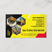 Opgraven, bestrating, mulchen, landruimen visitekaartje (Achterkant)