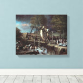 Opgraving Mastodon 1806 Canvas Afdruk (Insitu (Houten vloer))