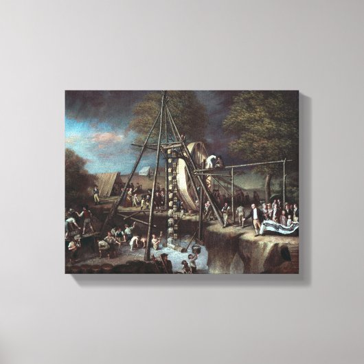 Opgraving Mastodon 1806 Canvas Afdruk (Voorkant)