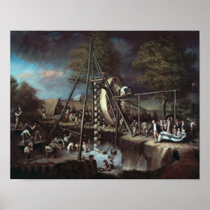 Opgraving Mastodon 1806 Poster