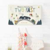 Opgroeien 2 snelle verjaardagsbanner spandoek (Insitu)