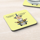 Opgroeien is optionele Humor Onderzetter (Linkerzijde)