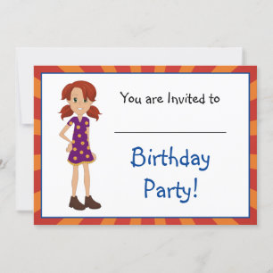 Opgroeien met Abbey en Sam Invitation Kaart