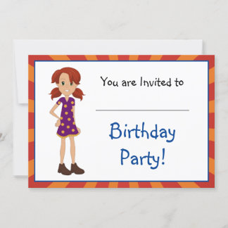 Opgroeien met Abbey en Sam Invitation Kaart