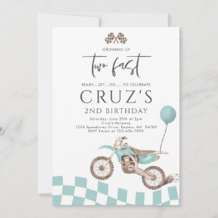 Opgroeien twee snelle gele crossmotor jongen verja kaart