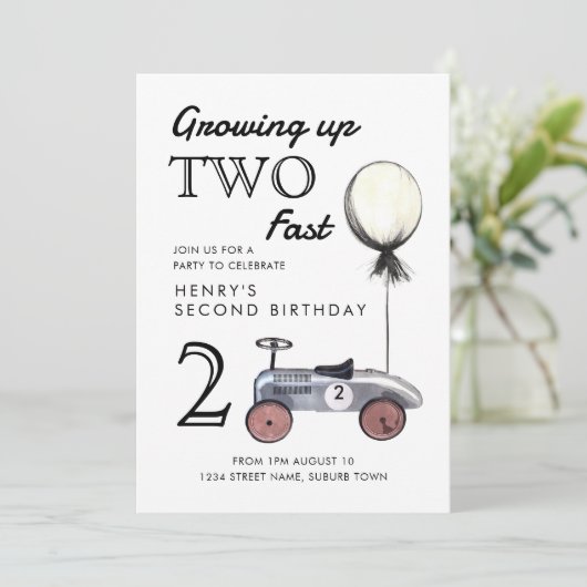 Opgroeien Twee snelle uitnodiging Navy en Red (Staand voorkant)