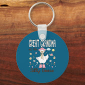 Opgrootmoeder Silly Goose Eerst Sleutelhanger (Voorkant)