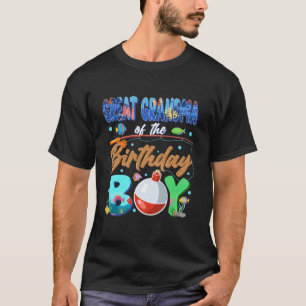 Opgrootmoeder van de Verjaardagsjongen Visserij Fa T-shirt
