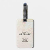  ophaalwagen Rustige Waterverf Bagagelabel (Achterkant verticaal)