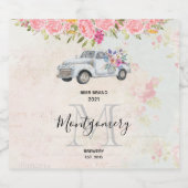 ophaalwagen Rustige Waterverf Bier Etiket (Enkel label)