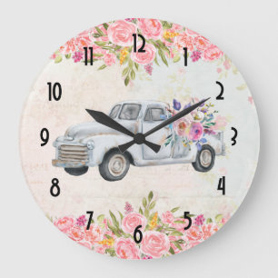  ophaalwagen Rustige Waterverf Grote Klok