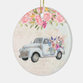 ophaalwagen Rustige Waterverf Keramisch Ornament (Links)