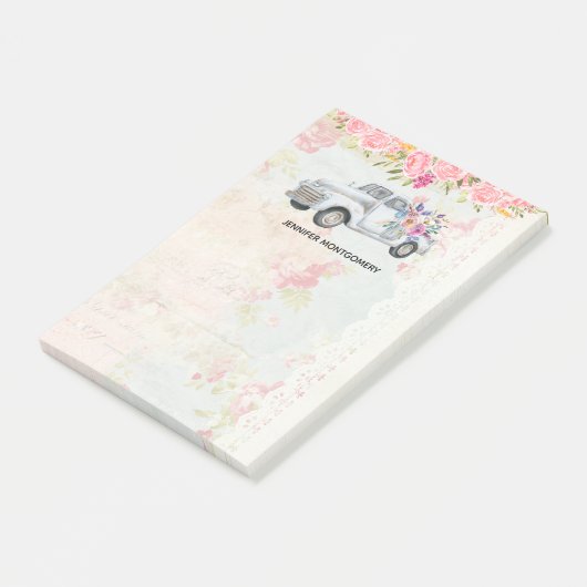 ophaalwagen Rustige Waterverf Post-it® Notes (Schuin)