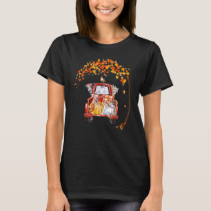 Ophaler Boerderij Dieren Herfst Boombladeren Koeie T-shirt
