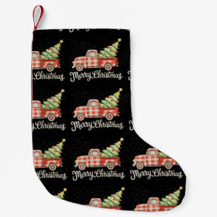Ophalingstruck Rode Buffalo Plaid Prettig Kerstfee Kleine Kerstsok