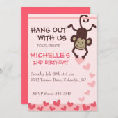 Ophangen Birthday Party Kaart (Voorkant / Achterkant)