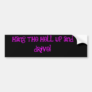 ophangen bumpersticker