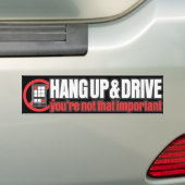 Ophangen en station bumpersticker (Op auto)