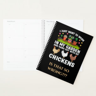 Ophangen met mijn kippen in mijn Notitieboek van d