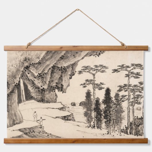 Ophangtapijt oosterlandschap hangend wandkleed (Voorkant)