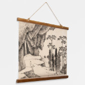 Ophangtapijt oosterlandschap hangend wandkleed (Gebogen)