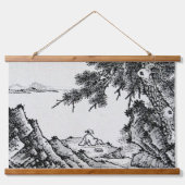 Ophangtapijt oosterlandschap hangend wandkleed (Voorkant)